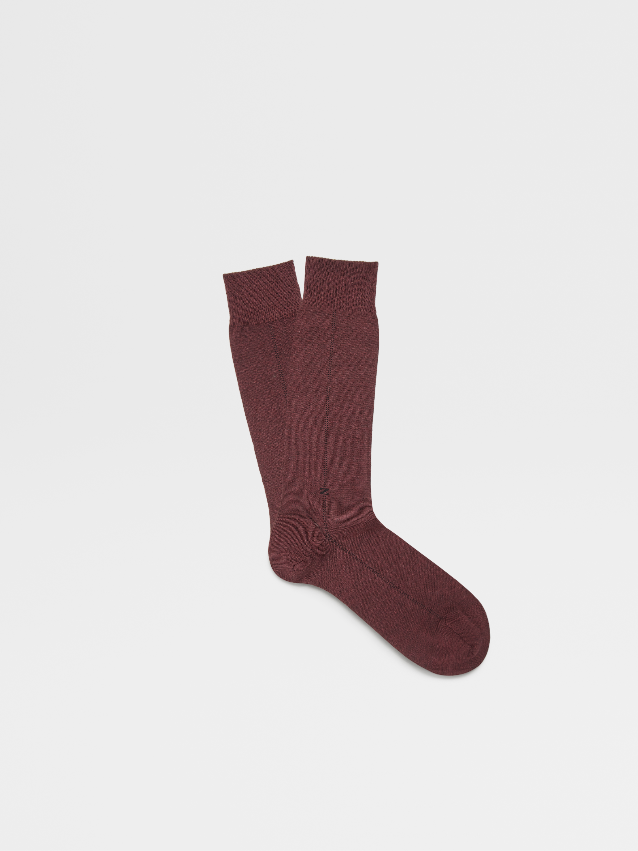 Calcetines Media Pierna Baguette Violeta Oscuro